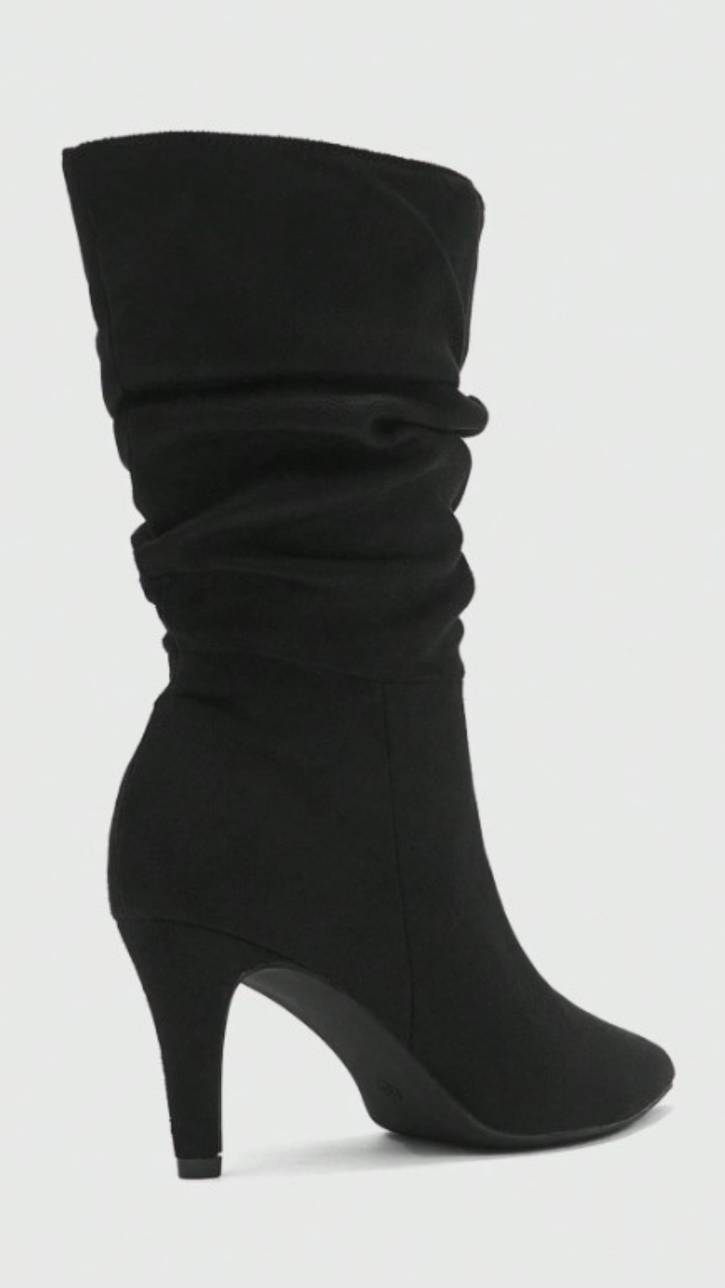 Lmouré Suede Black Slouch Boots