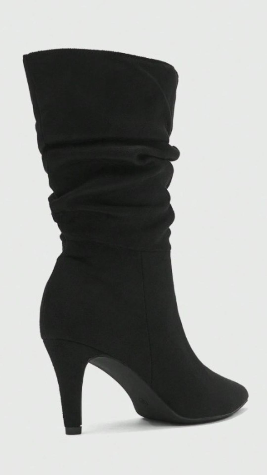 Lmouré Suede Black Slouch Boots