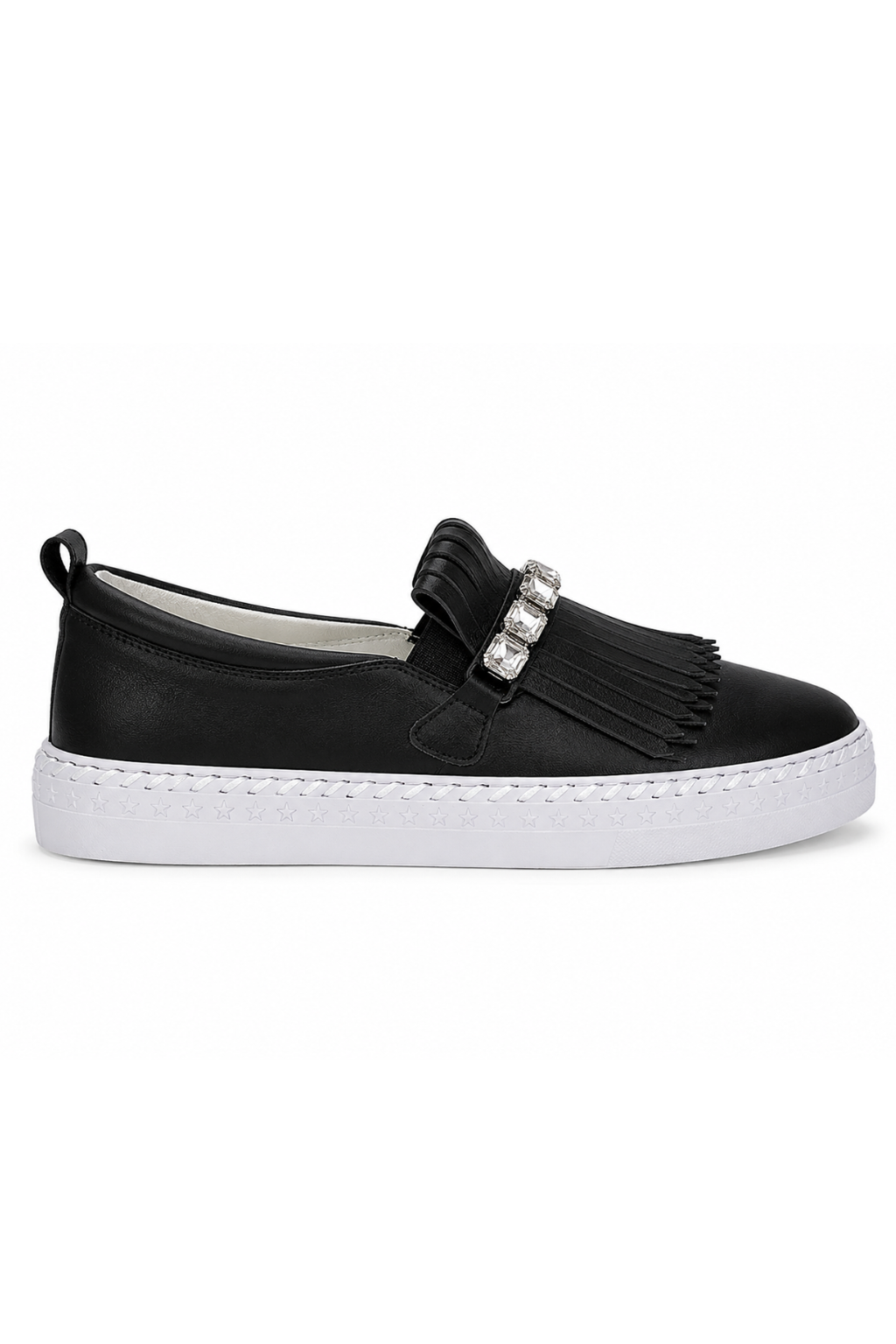 Lmouré Éclat Black Crystal Loafers