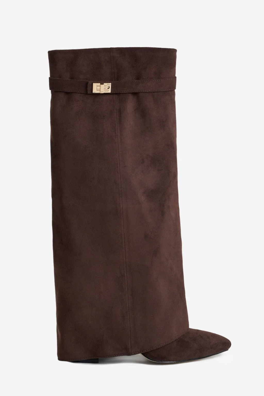 Lmouré Brown Suede Knee High Boots