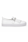 Lmouré Éclat White Crystal Loafers