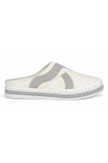 Lmouré Riviera White Crystal Slides