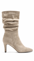 Lmouré Suede Beige Slouch Boots