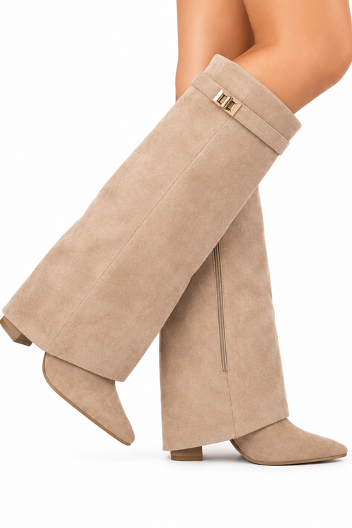 Lmouré Beige Suede Boots