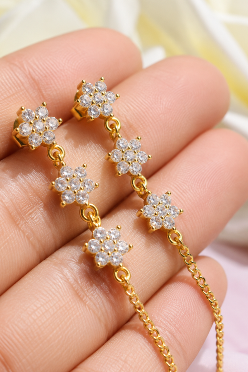 Aurora Floral Drop Earrings