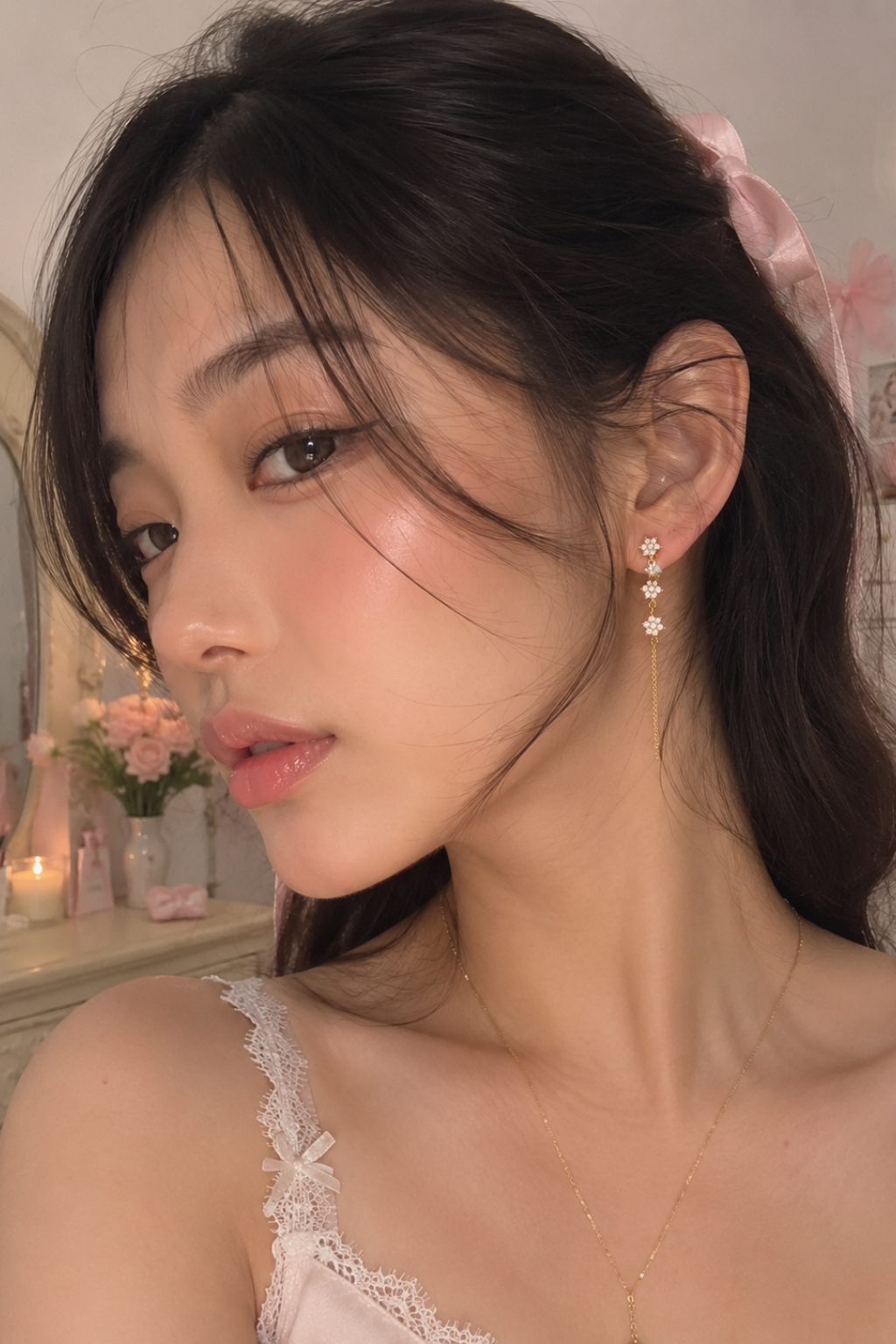Aurora Floral Drop Earrings