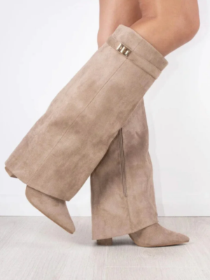 Lmouré Beige Suede Boots