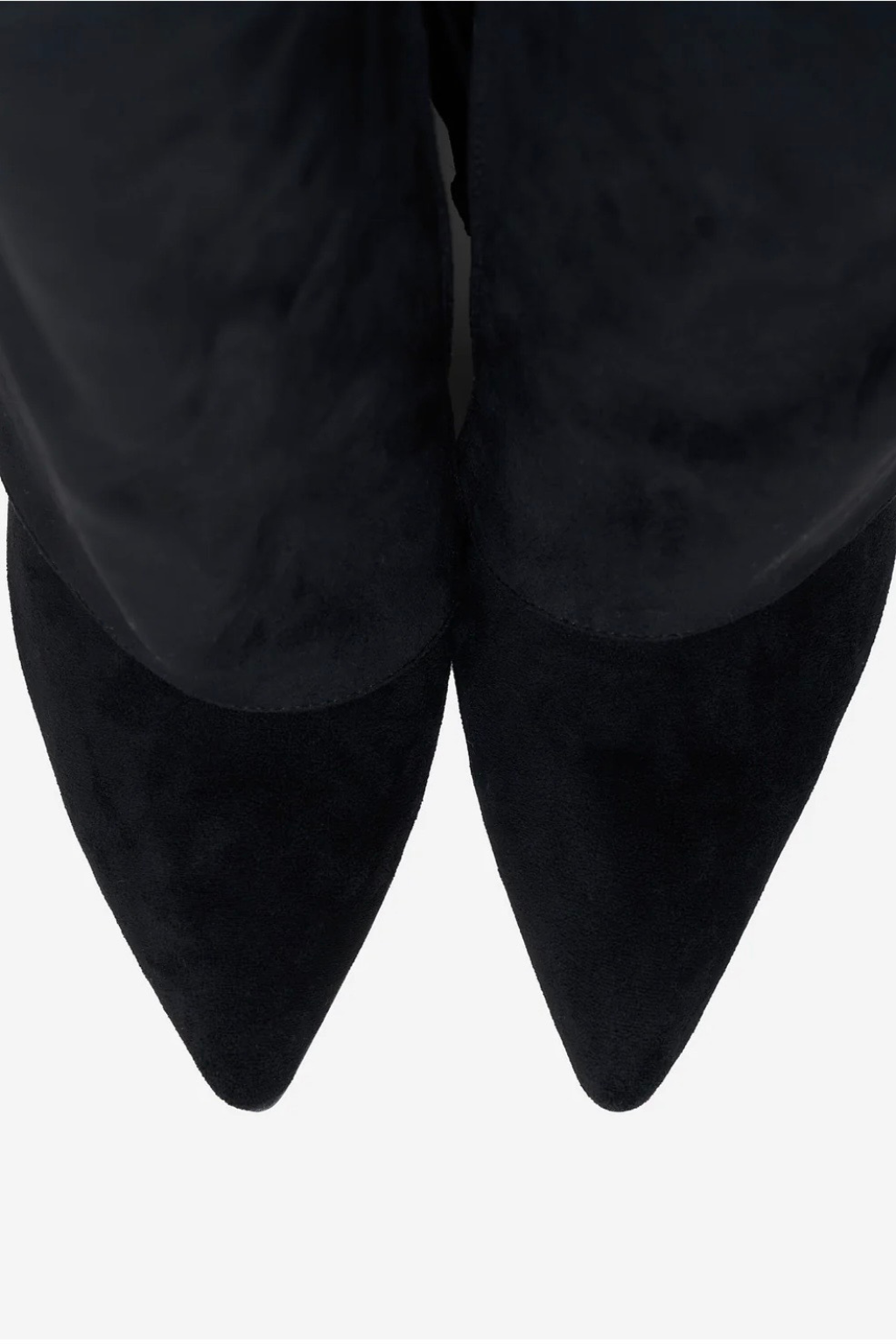 Lmouré Black Suede Knee High Boots