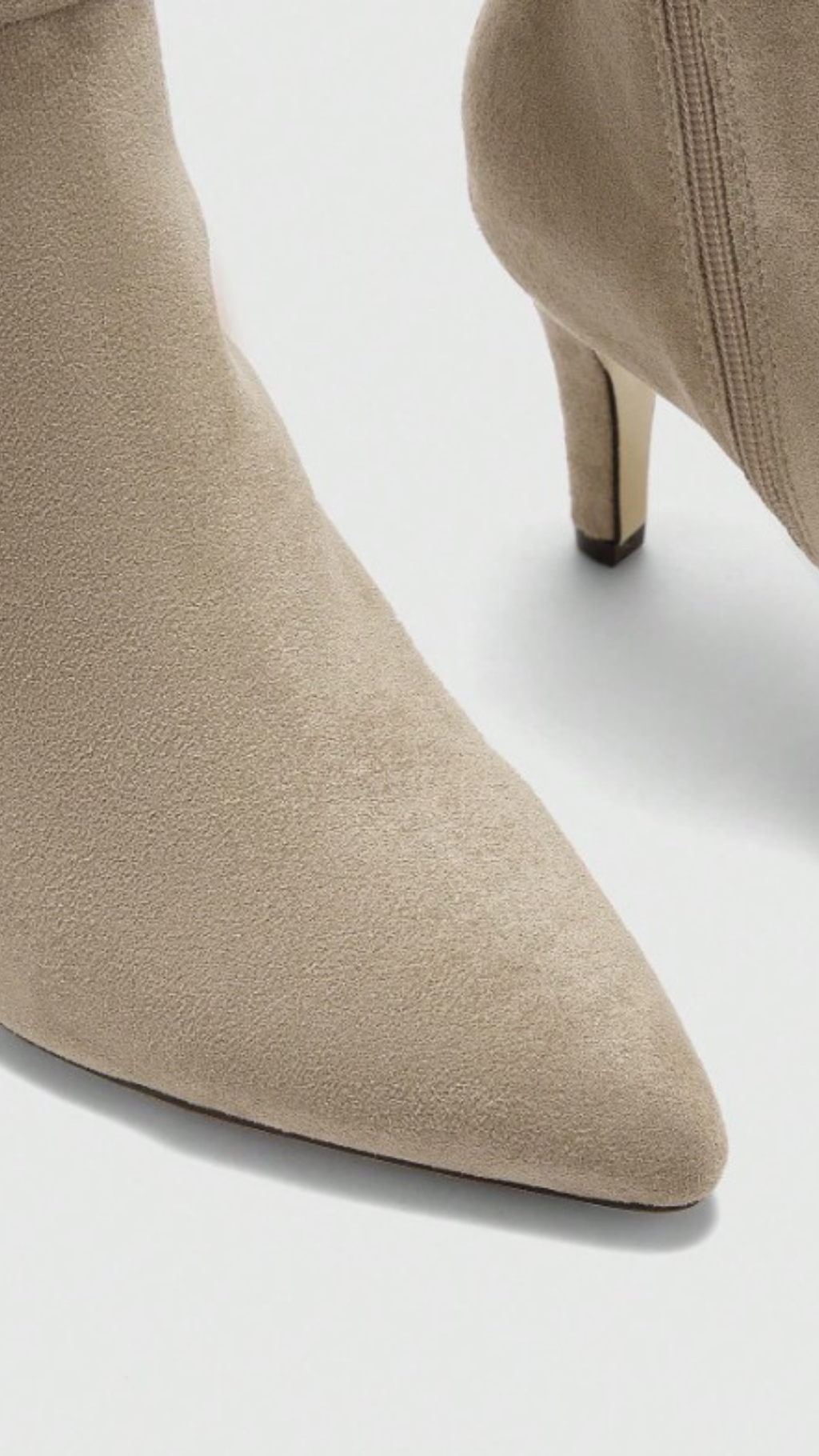 Lmouré Suede Beige Slouch Boots