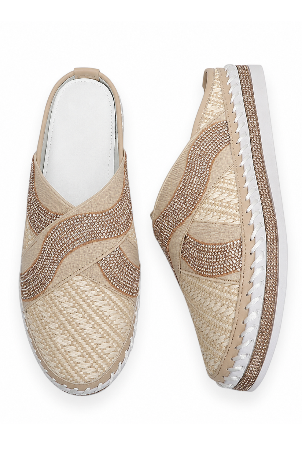 Lmouré Riviera Natural Crystal Slides