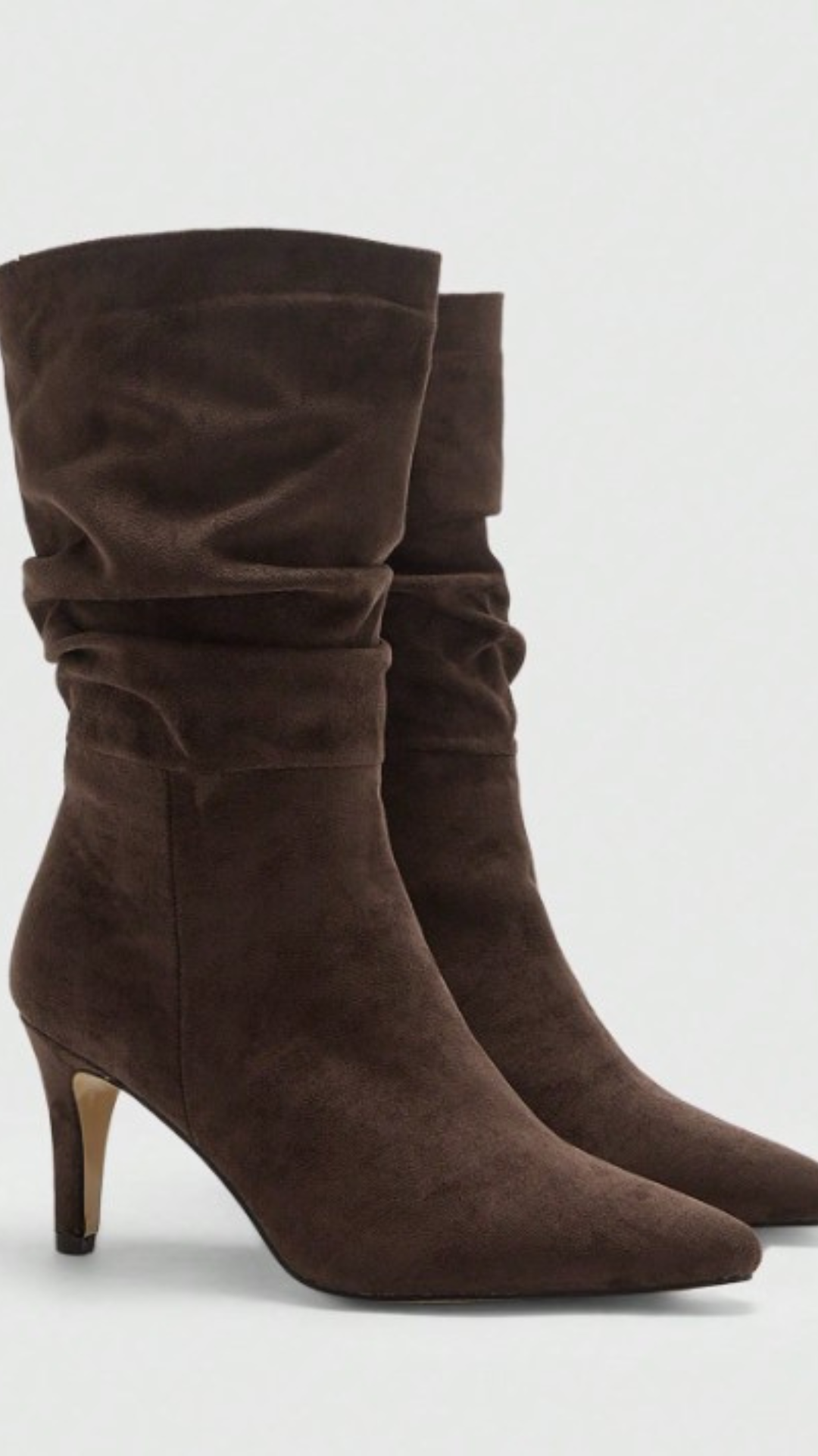 Lmouré Suede Brown Slouch Boots