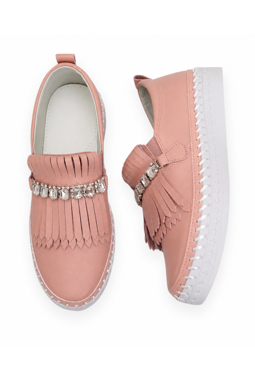 Lmouré Éclat Blush Crystal Loafers