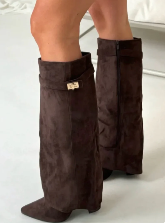 Lmouré Brown Suede Boots