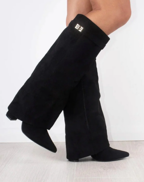 Lmouré Black Suede Boots