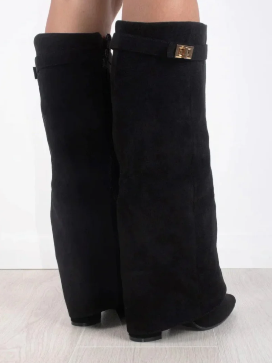 Lmouré Black Suede Boots