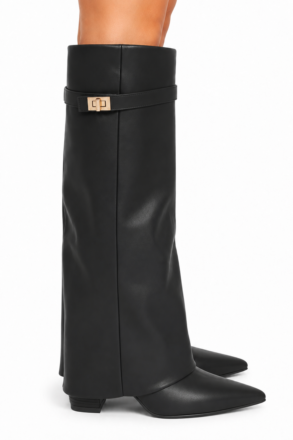 Lmouré Black Leather Boots