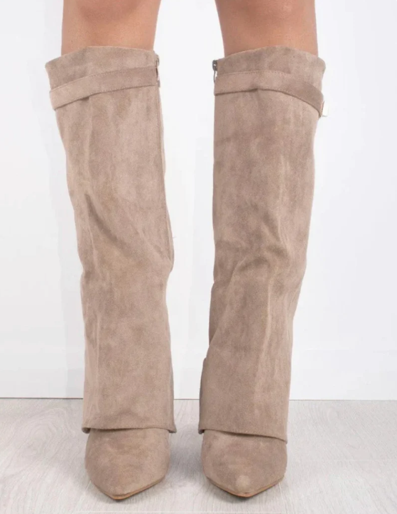 Lmouré Beige Suede Boots