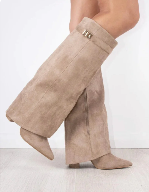 Lmouré Beige Suede Boots