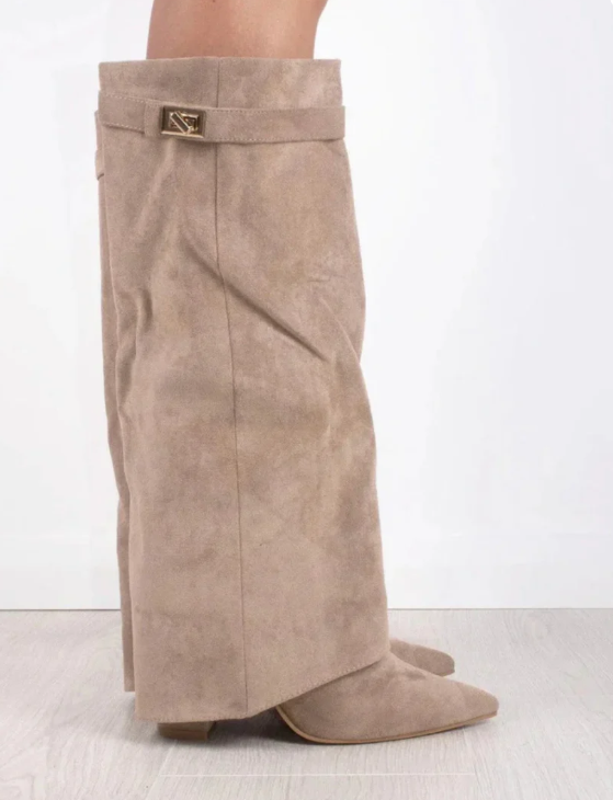 Lmouré Beige Suede Boots